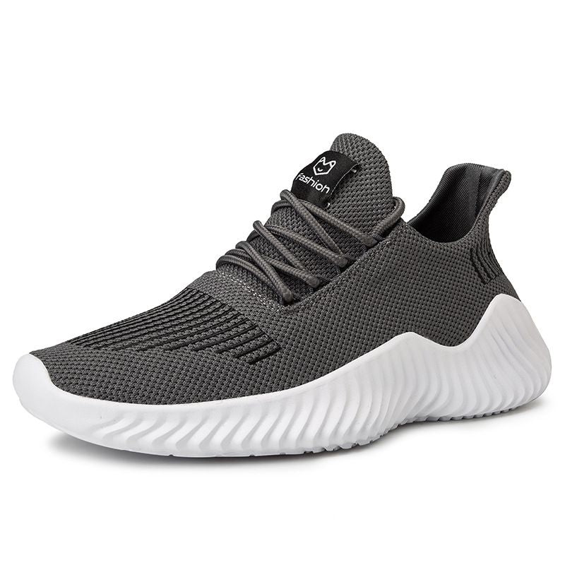 Sports Men's Lightweight Mesh Running Walking Sneakers – Breathable Knit Sport Shoes
