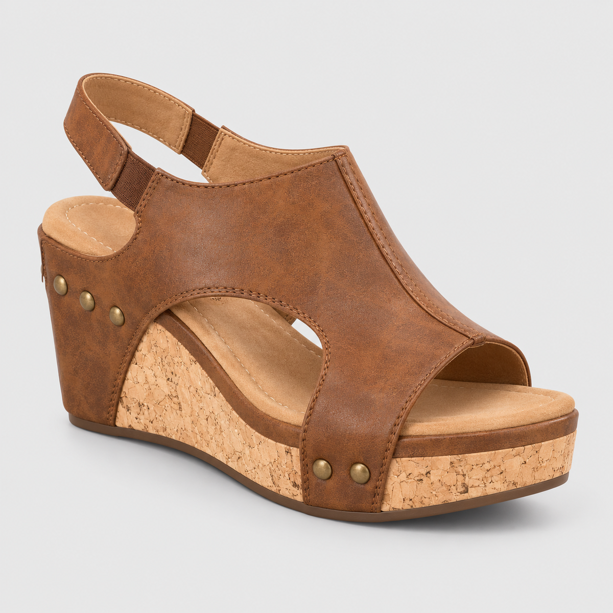 Women's Leather Wedge Edgy Sandals Dress for Any Occasion