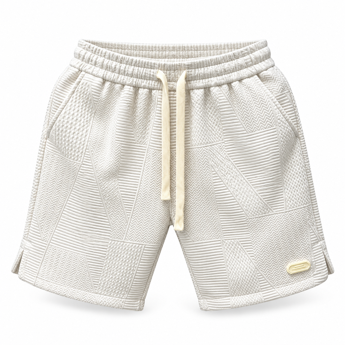 Milo Men's Textured Summer Shorts Lightweight Drawstring Elastic Waist Casual