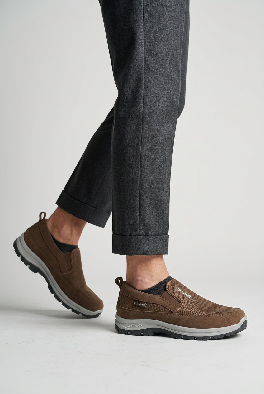 Elegant Footwear | Men's Slip-On Shoes with Cushioned Insole | Comfortable Everyday Design for Lasting Support 1