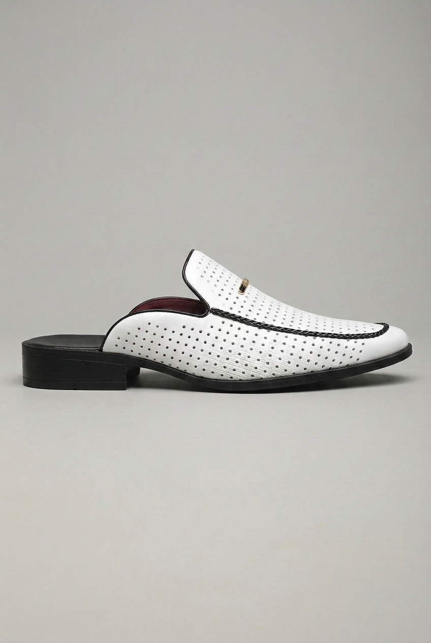 Elegant Loafers | Men's Brown Loafers with Low Block Heel | Stylish Slip-On Shoes for Office and Events 4