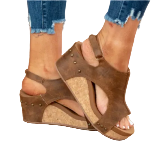 Elegant Women's Sandals | Orthopedic Wedge Design with Adjustable Back Strap | Comfortable Summer Footwear for Daily Wear 2