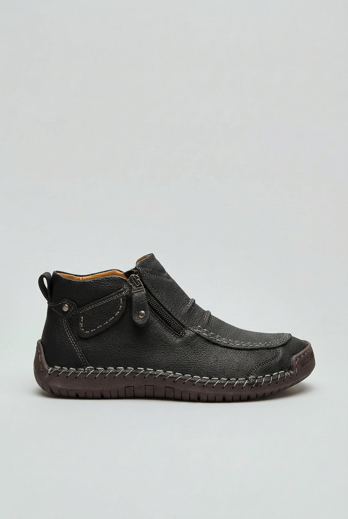 Everyday Comfort | Men's Side Zip Shoes with Cushioned Insole | Ergonomic Design for All-Day Wear 0