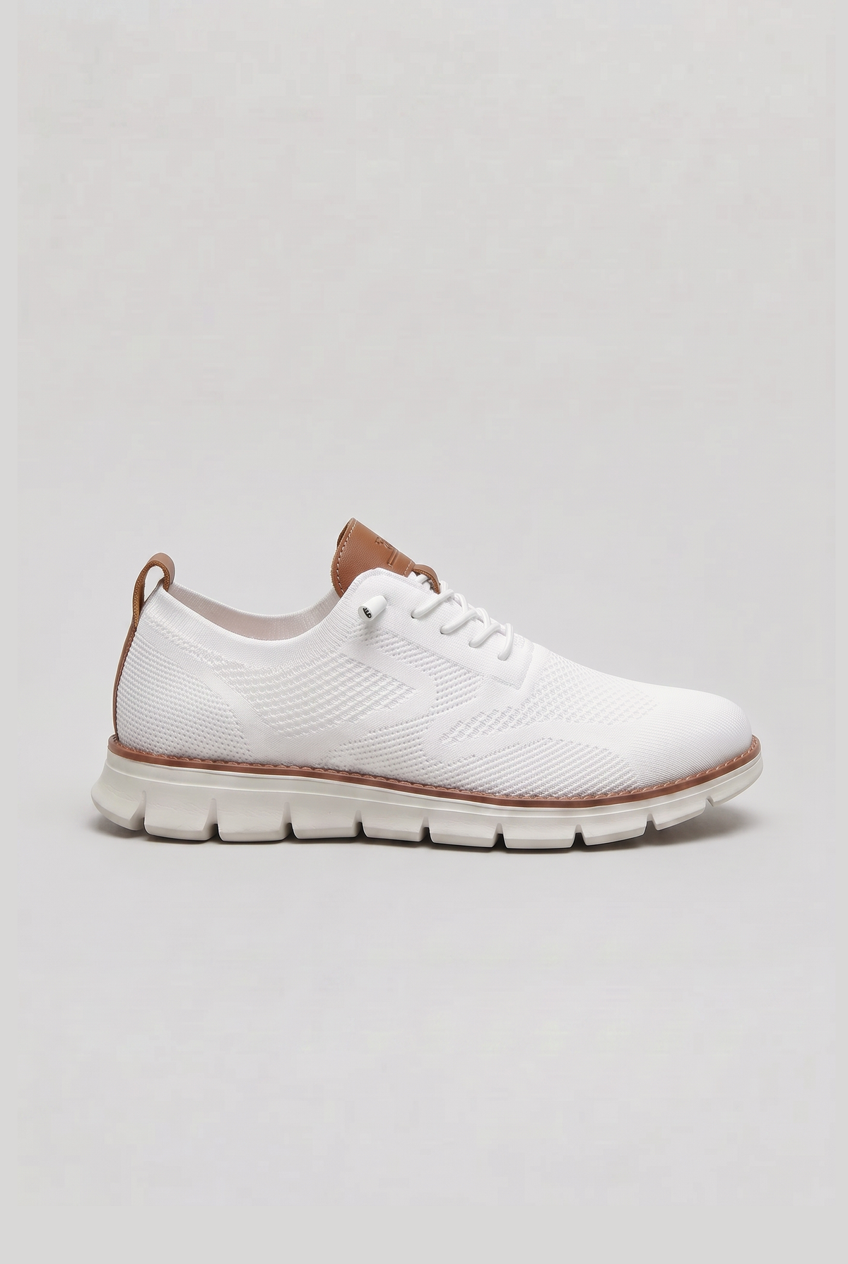 Everyday Trainers | Men's White Trainers with Lightweight Knit Upper | Comfortable Lace-Up Walking Shoes for Men 0