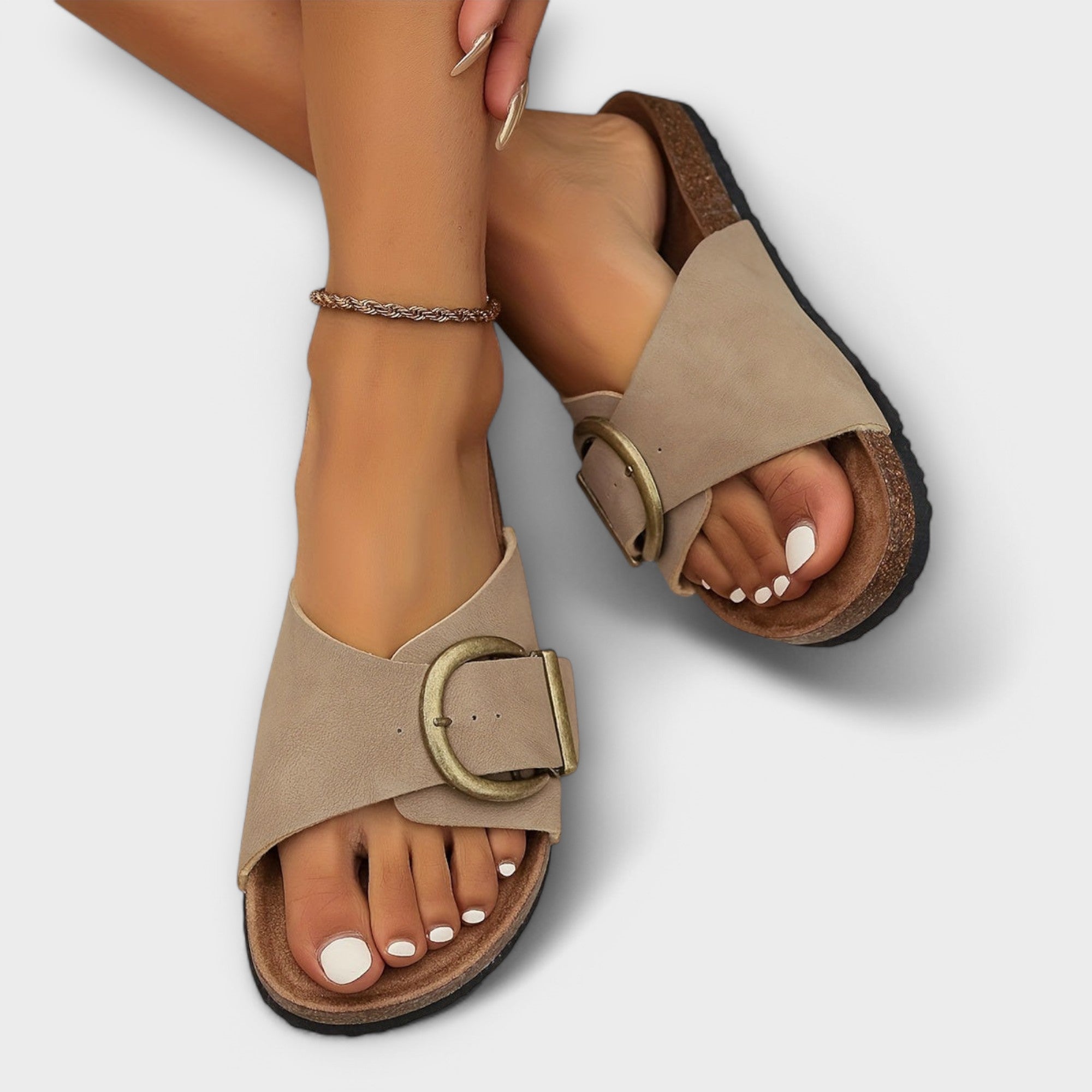Joan | Orthopedic Sandals with Arch Support & Buckle Detail | Comfortable Slip-On Design for All-Day Wear 2