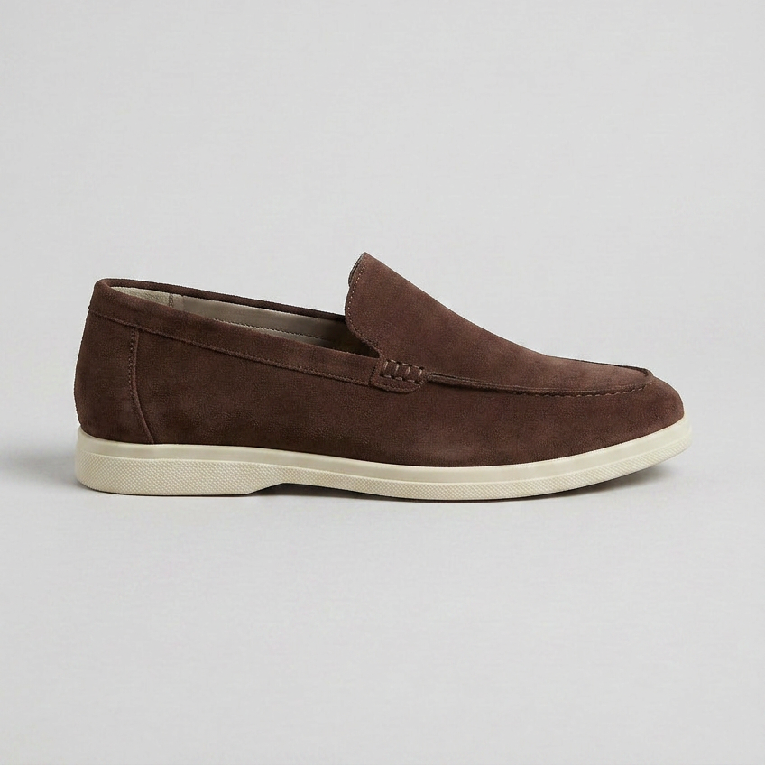 Men's Brown Loafers | Slip-On Round Toe Design with Comfortable Fit for Effortless Style 9