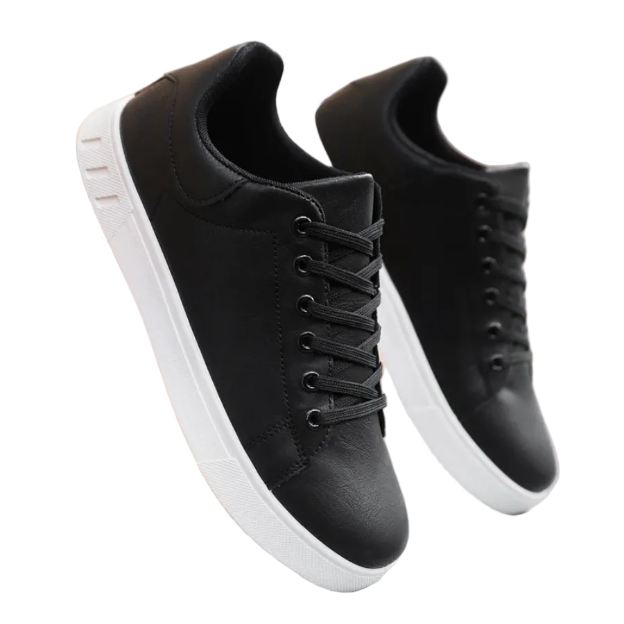 Men's Casual Canvas Sneakers | Comfortable Low Top Lace-Up Footwear 0