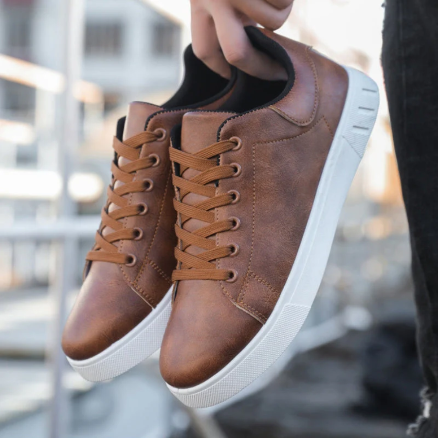 Men's Casual Canvas Sneakers | Comfortable Low Top Lace-Up Footwear 5