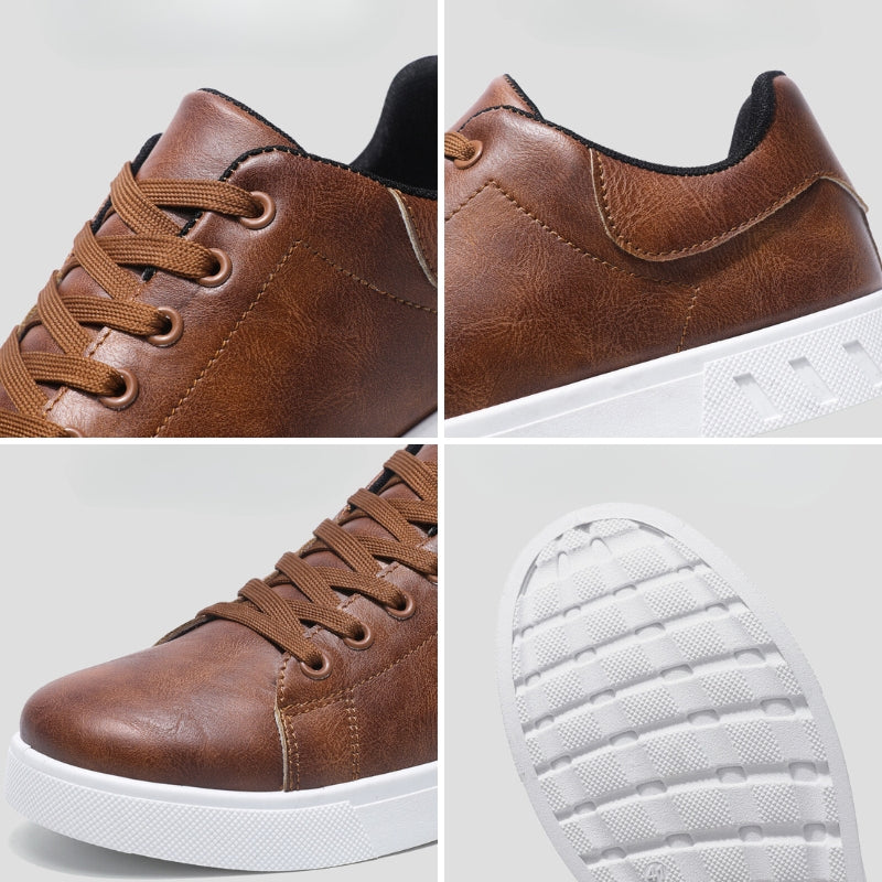 Men's Premium Faux Leather Sneakers | Stylish Comfortable Casual Footwear 4