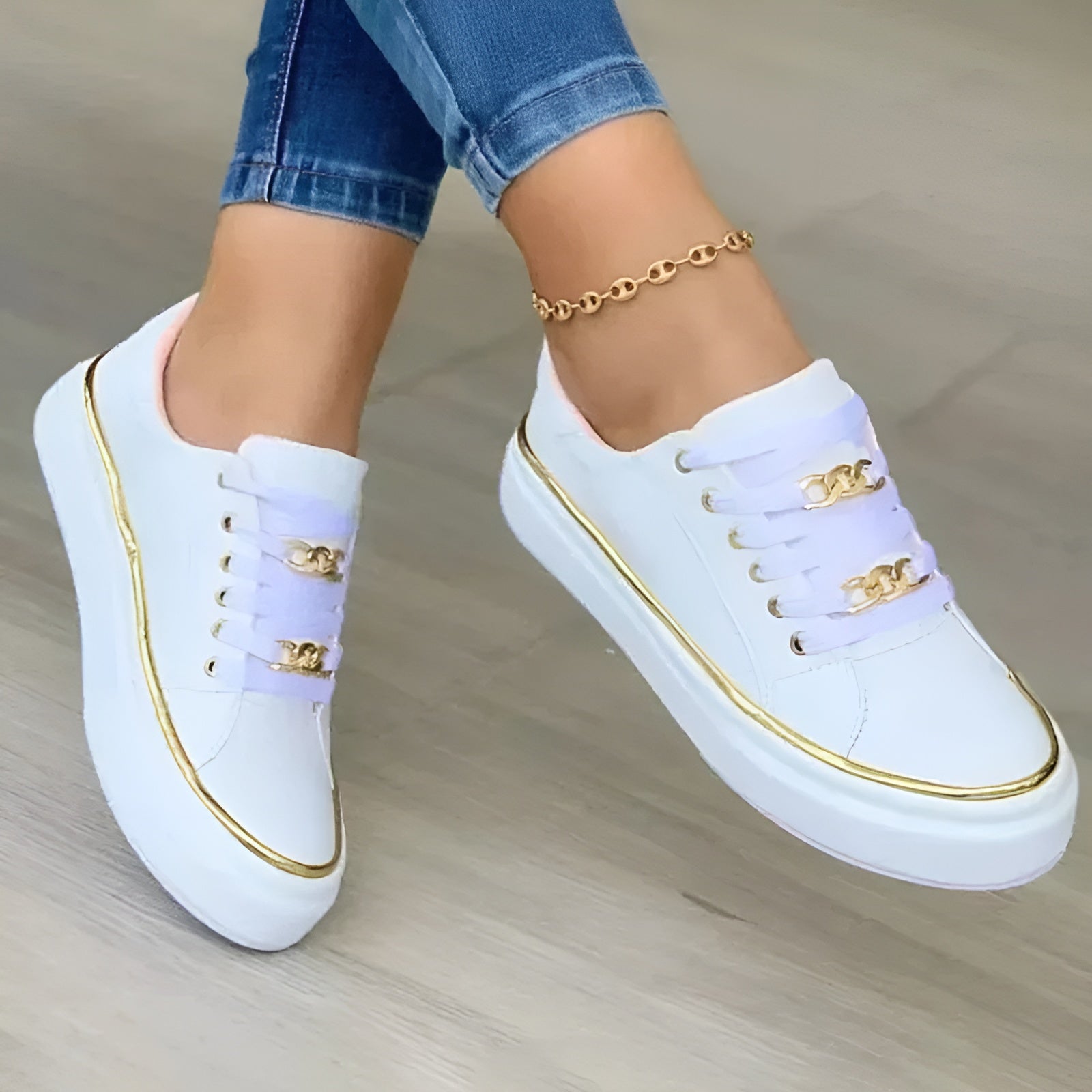 Patricia | Orthopedic Lace-Up Sneakers with Arch Support | Stylish Footwear for All-Day Comfort 0
