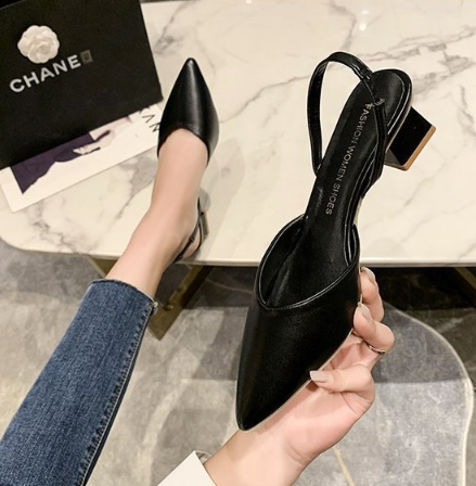 Wesley Slingback Flared Block Heels
