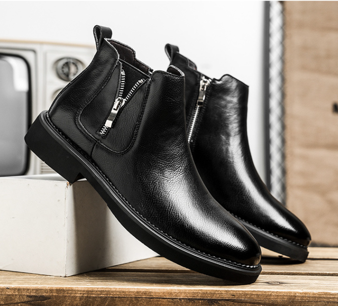 Mark Italian Inspired Leather Boots Dress Casual