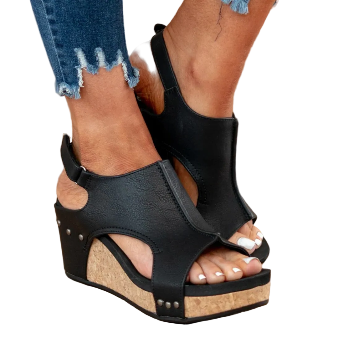 Stylish Wedge Sandals for Women with Arch Support & Adjustable Slingback | Comfortable Footwear for All-Day Wear 5