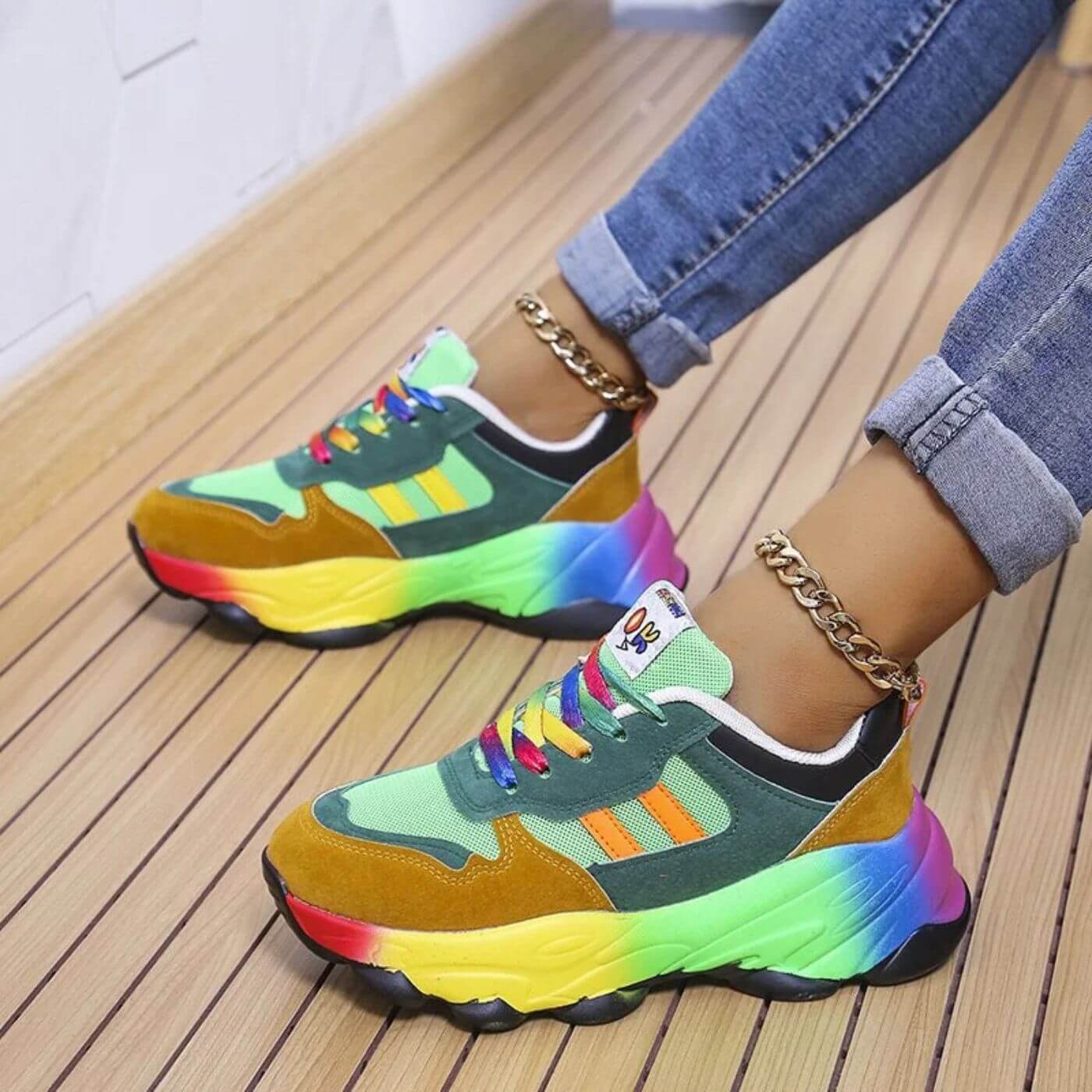 Vibrant Comfort | Orthopedic Sneakers with Arch Support & Cushioning | Stylish Footwear for All-Day Comfort 1