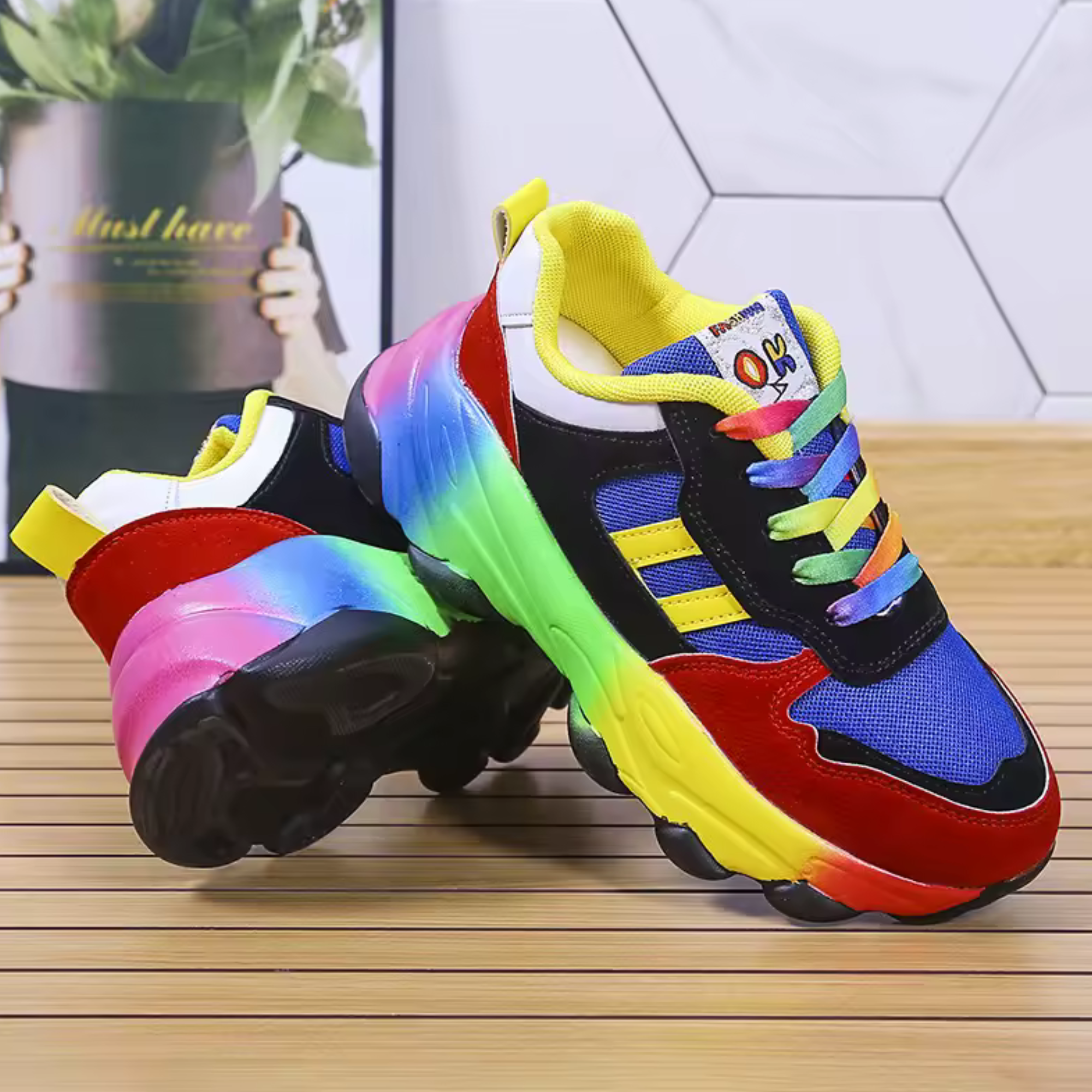 Vibrant Comfort | Orthopedic Sneakers with Arch Support & Cushioning | Stylish Footwear for All-Day Comfort 7