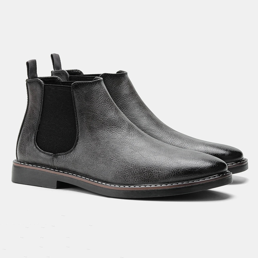 Women's Faux Leather Black Ankle Boots | Stylish Comfortable Everyday Footwear 4