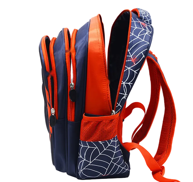 Multiple Pocket Spidy Fan Backpack with Free Pencil case Big Spidy Fan Perfect gift for Kids or Super Fans Versitile Back to school Backpack