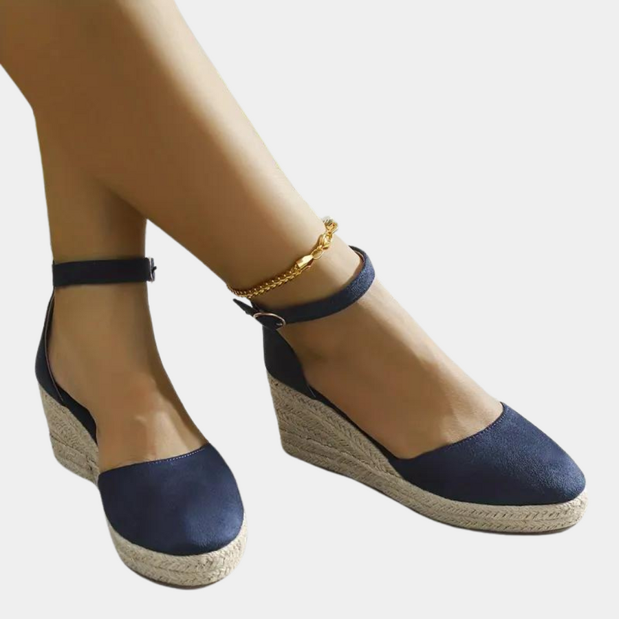 Alina Comfortable women's wedges with adjustable strap & wedge heel