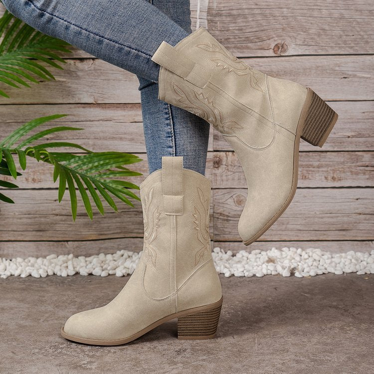 Ryder Collection Women's Cowboy Boots with Timeless Classic Design | Elegant Footwear for Comfort and Style
