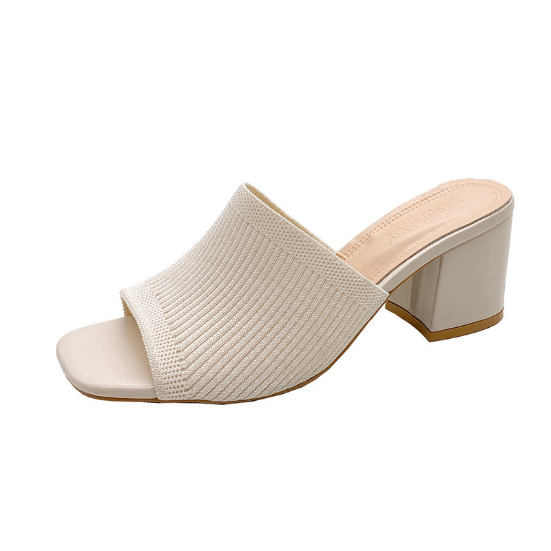 Selma Slide Mexico Inspired Knitted Heel