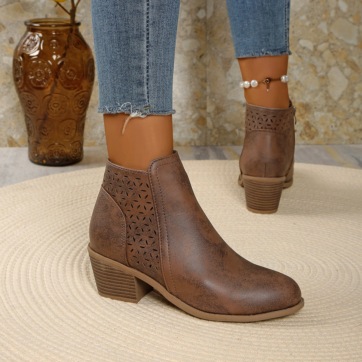 Veronica Black Wedge Heel Ankle Boots with Pointed Toe Design | Stylish Comfort for Effortless Elegance