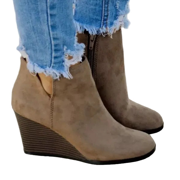 Marina Designer Classic Wedge Boots