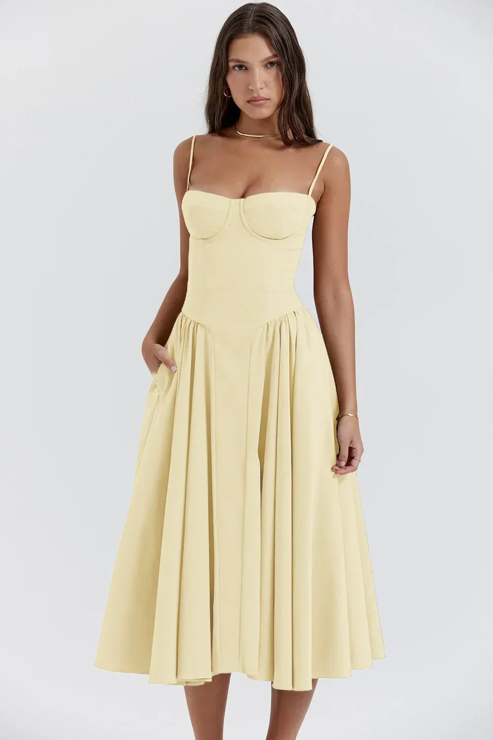 Rov Australia Signiture Women's Summer dress with spaghetti straps & waist corset