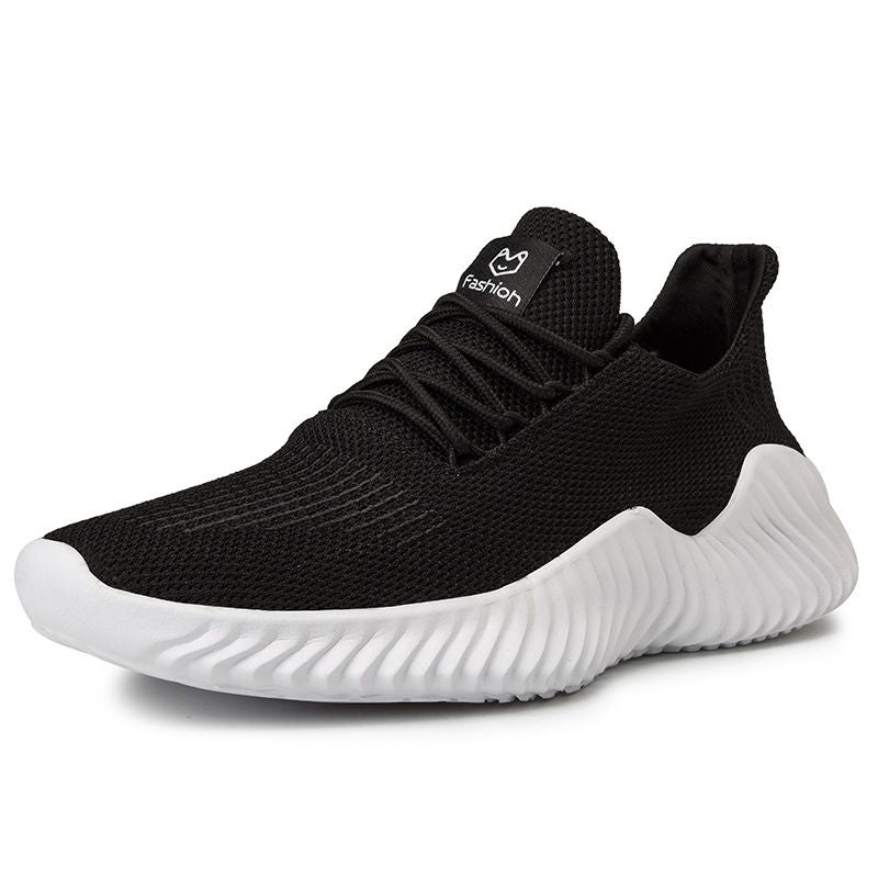 Sports Men's Lightweight Mesh Running Walking Sneakers – Breathable Knit Sport Shoes