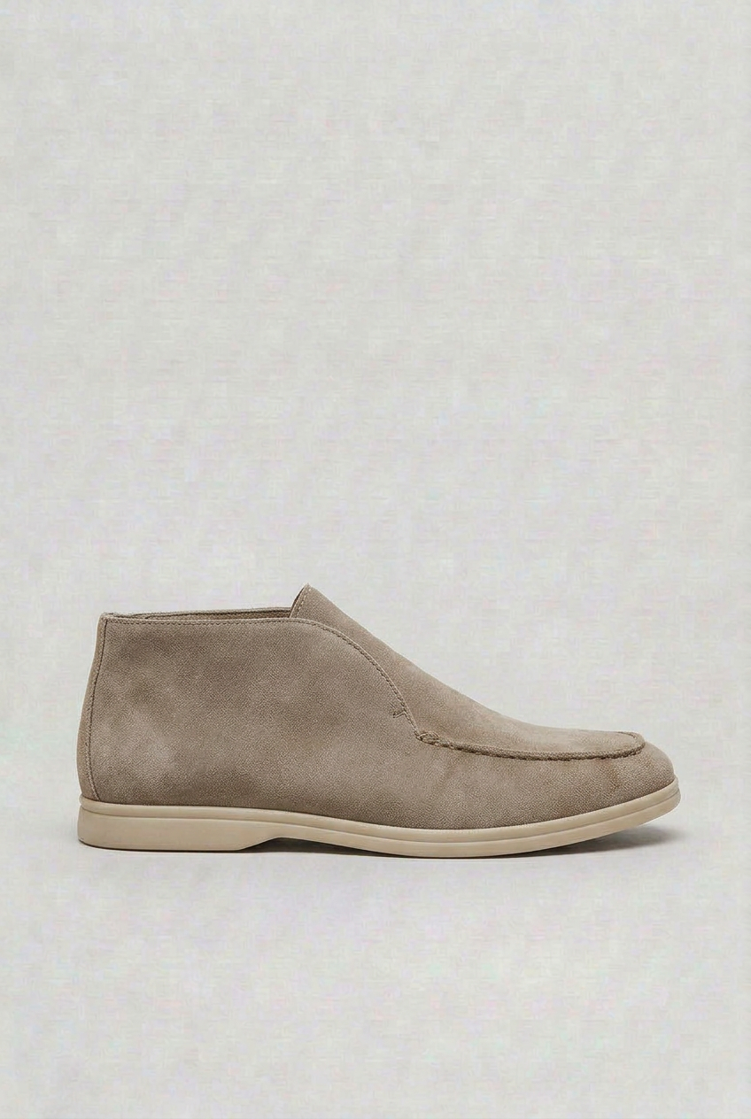 Casual Collection | Men's Brown Loafers with Moc Toe Design | Comfortable Slip-On Shoes for Everyday Wear 4