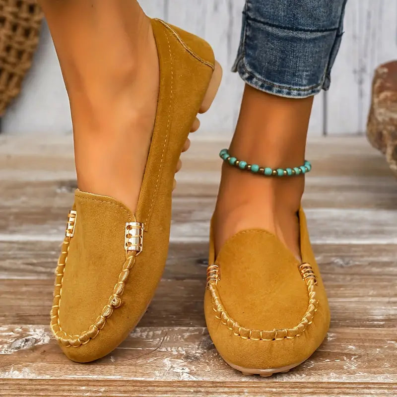 Casual Slip-On Black Flats for Women with Breathable Design | Lightweight Comfort for All-Day Wear 2
