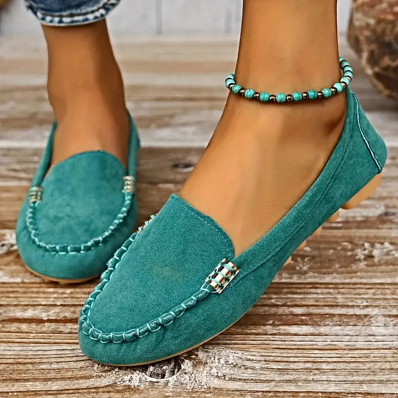 Casual Slip-On Black Flats for Women with Breathable Design | Lightweight Comfort for All-Day Wear 4