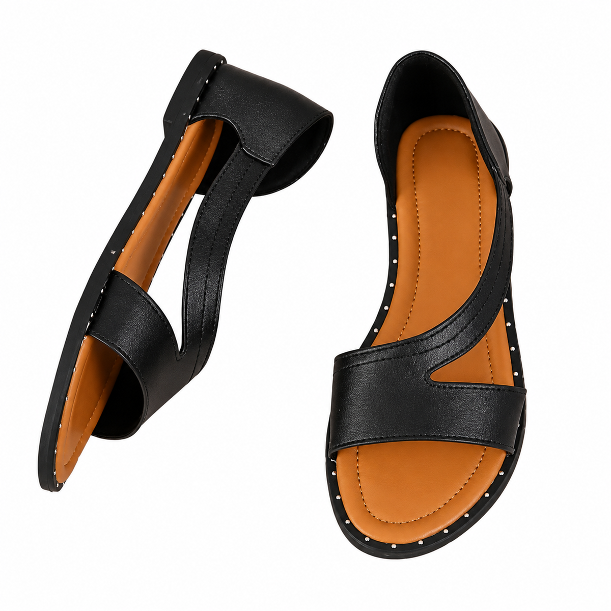 Rov's Women Leather Strap Sandals for Summer