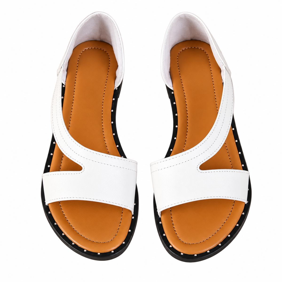 Rov's Women Leather Strap Sandals for Summer
