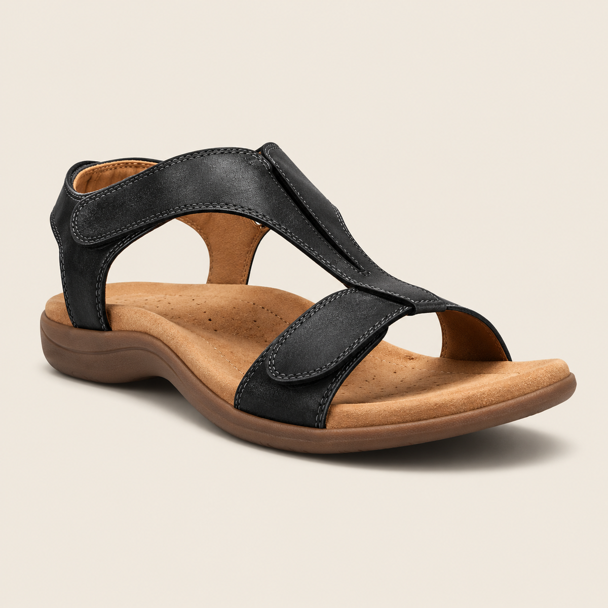 Lacey Women's Leather Orthoperdic Open Toe All Day Summer Sandal