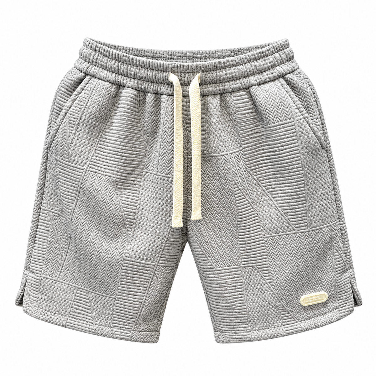Milo Men's Textured Summer Shorts Lightweight Drawstring Elastic Waist Casual