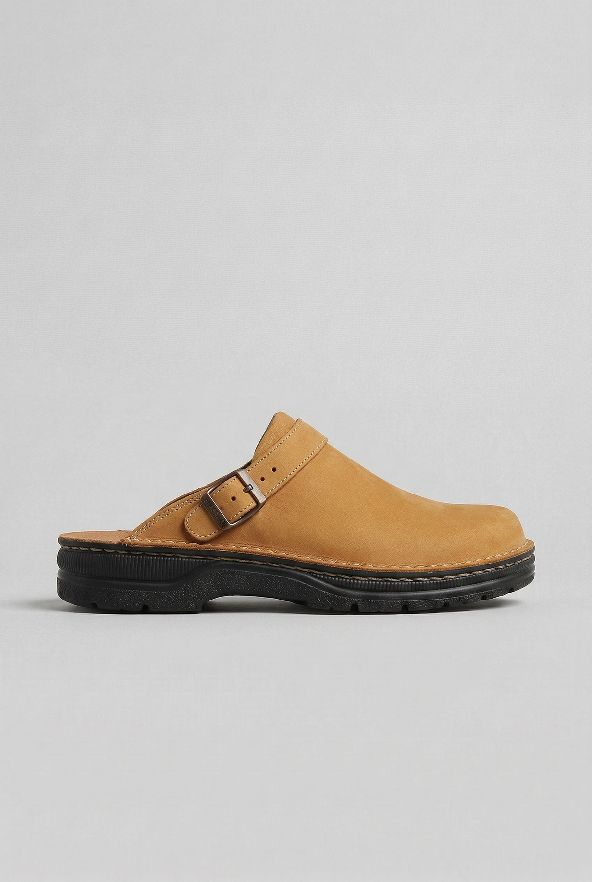 Classic Clogs | Leather Look Footwear with Adjustable Buckle Strap | Ergonomic Design for All-Day Comfort 1