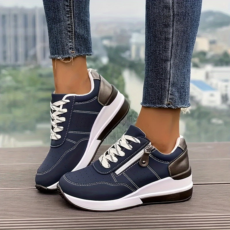 Comfort Step | Orthopedic Sneakers with Arch Support & Zipper Detail | Stylish Design for All-Day Comfort 0