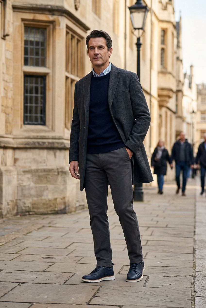 Cushioned Men's Trainers | Shock-Absorbing Sole & Lightweight Design | Comfortable Walking Shoes for All-Day Support 3