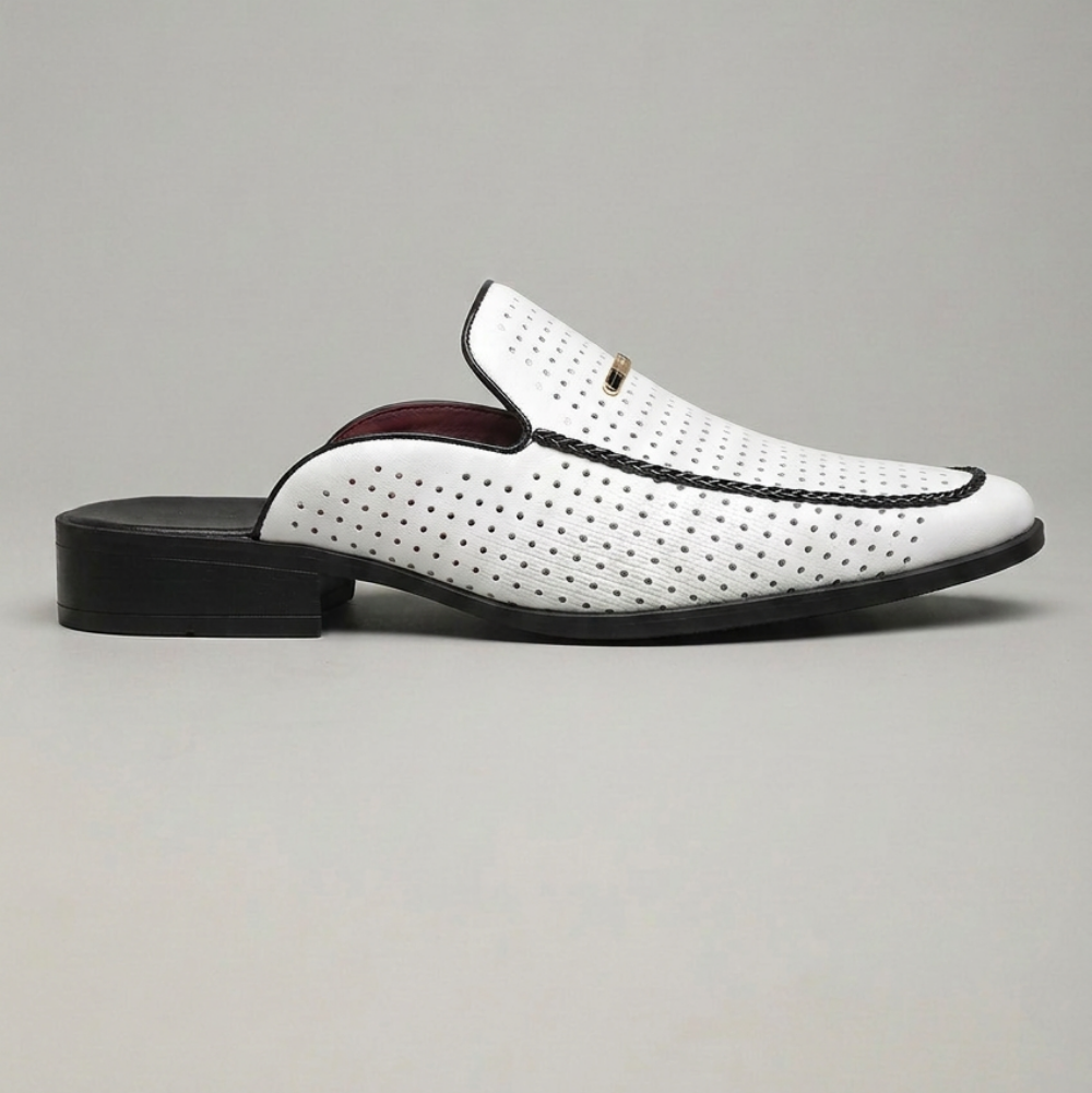 Elegant Loafers | Men's Brown Loafers with Low Block Heel | Stylish Slip-On Shoes for Office and Events 4