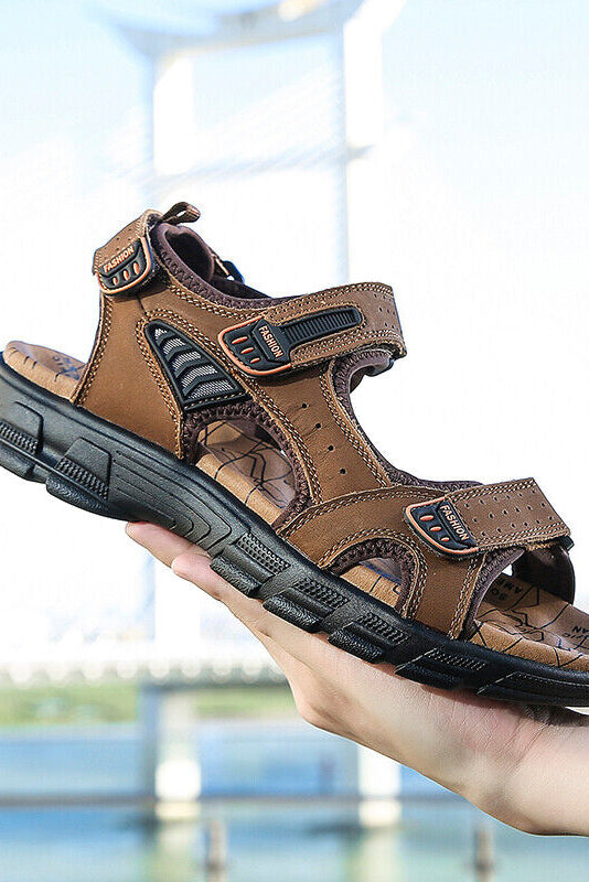 Everyday Comfort | Men's Sandals with Adjustable Velcro Straps | Contoured Footbed for All-Day Support 4