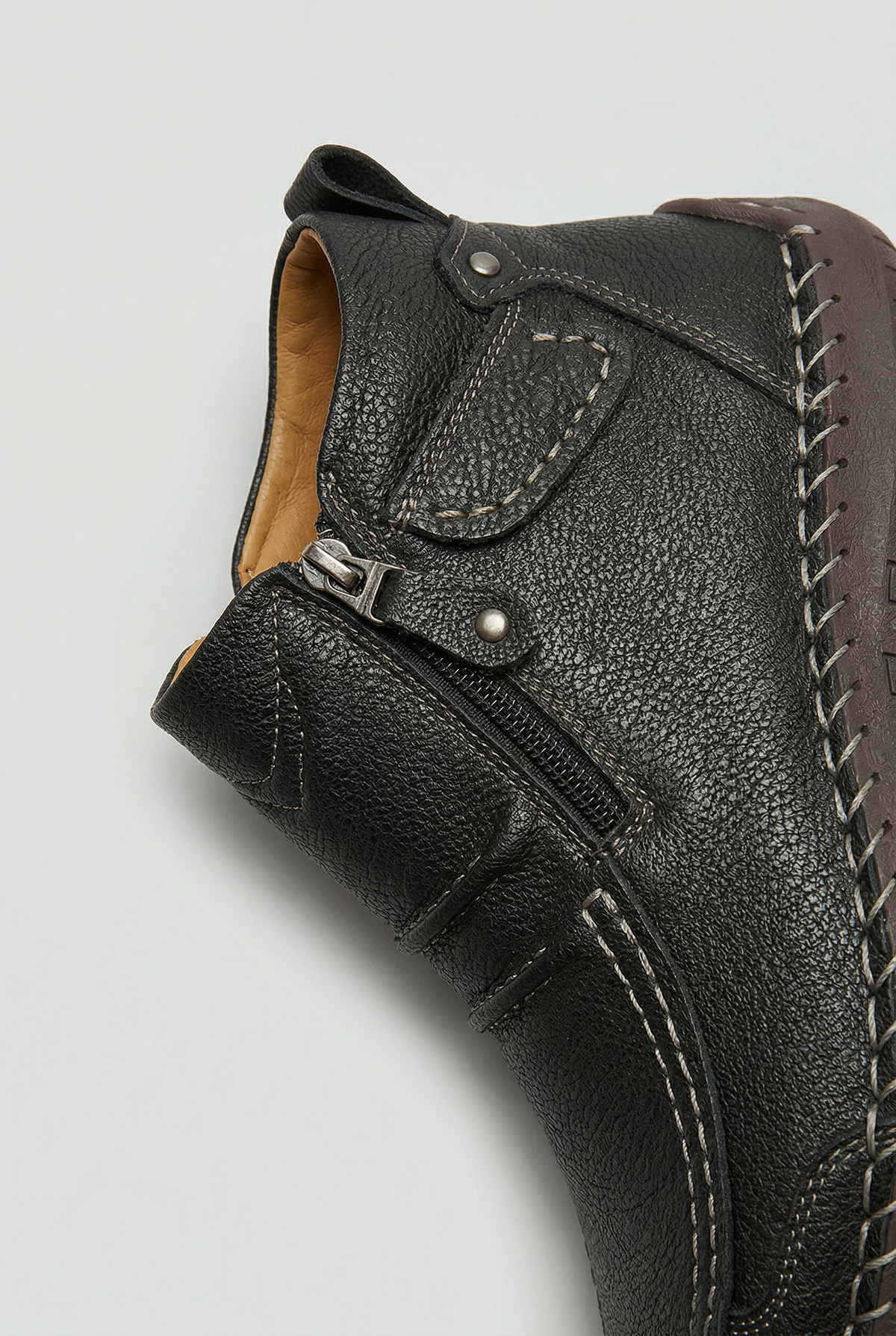 Everyday Comfort | Men's Side Zip Shoes with Cushioned Insole | Ergonomic Design for All-Day Wear 2