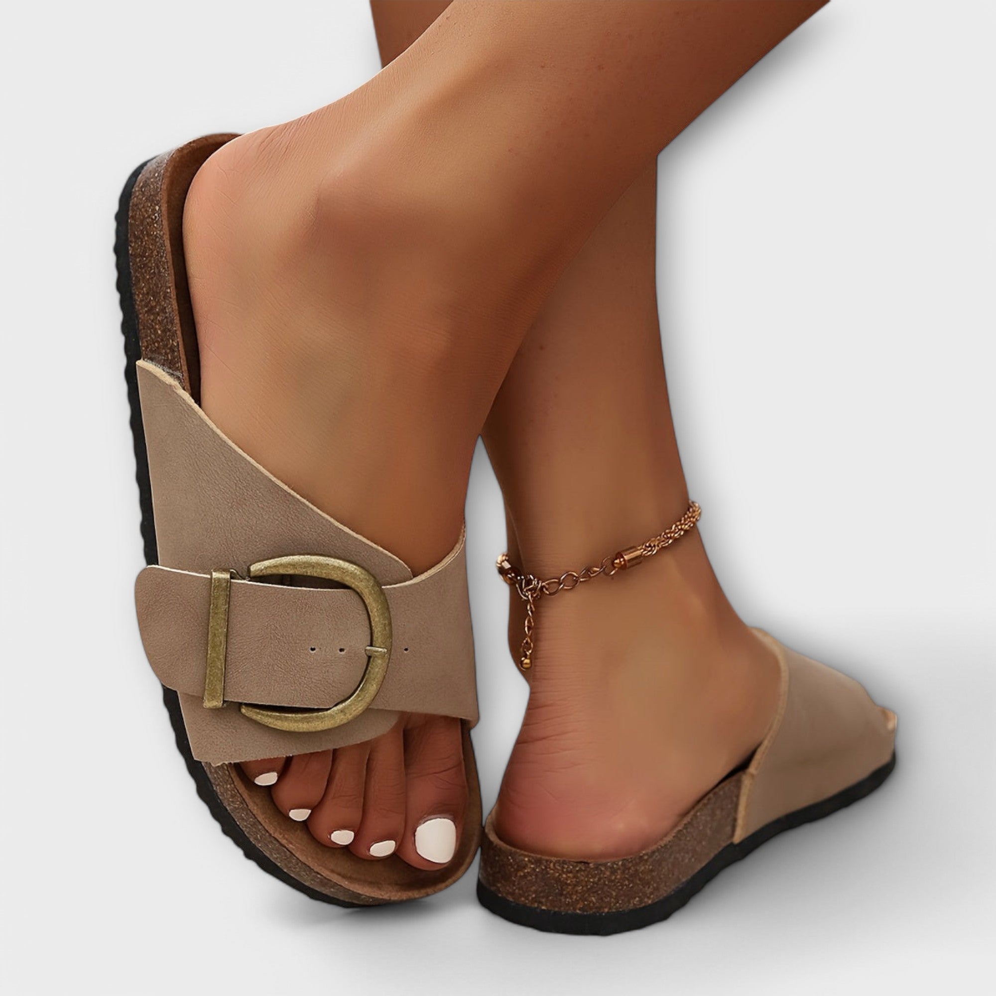 Joan | Orthopedic Sandals with Arch Support & Buckle Detail | Comfortable Slip-On Design for All-Day Wear 4