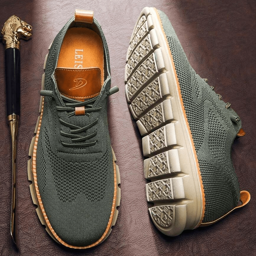 Men's Breathable Knit Sneakers | Comfortable Supportive Everyday Trainers 0