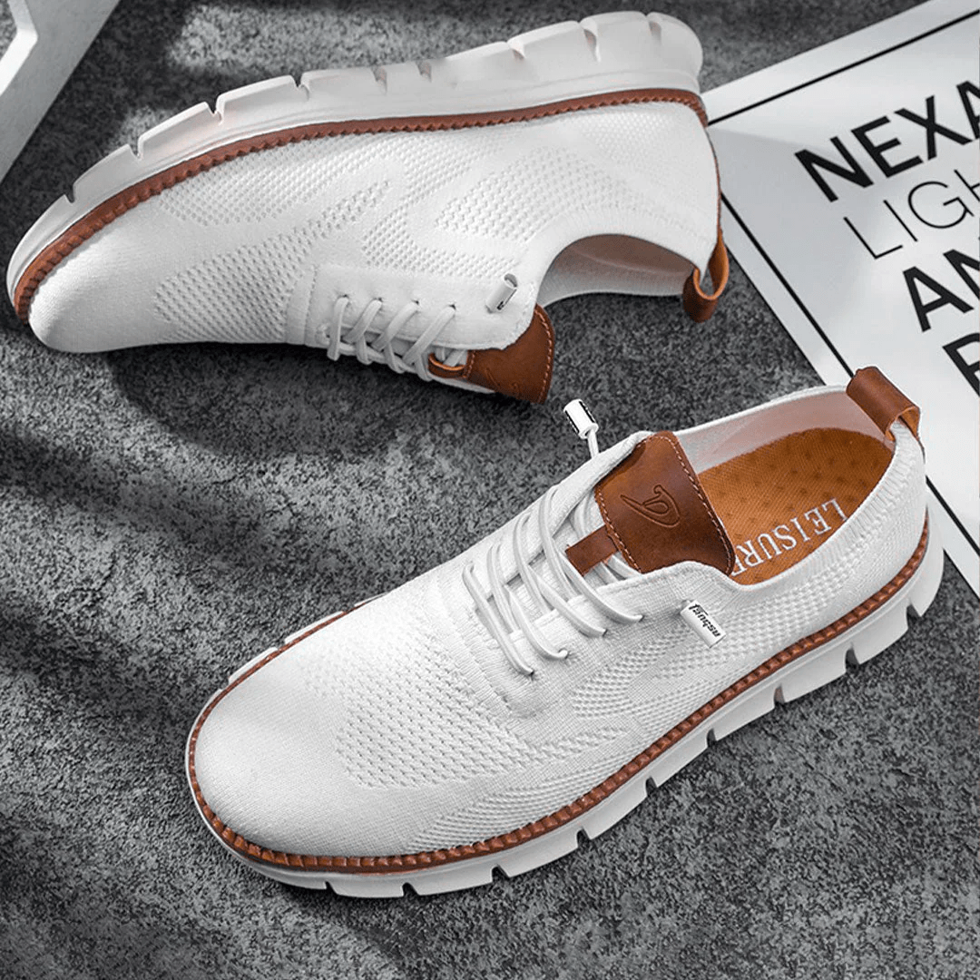 Men's Breathable Knit Sneakers | Comfortable Supportive Everyday Trainers 4