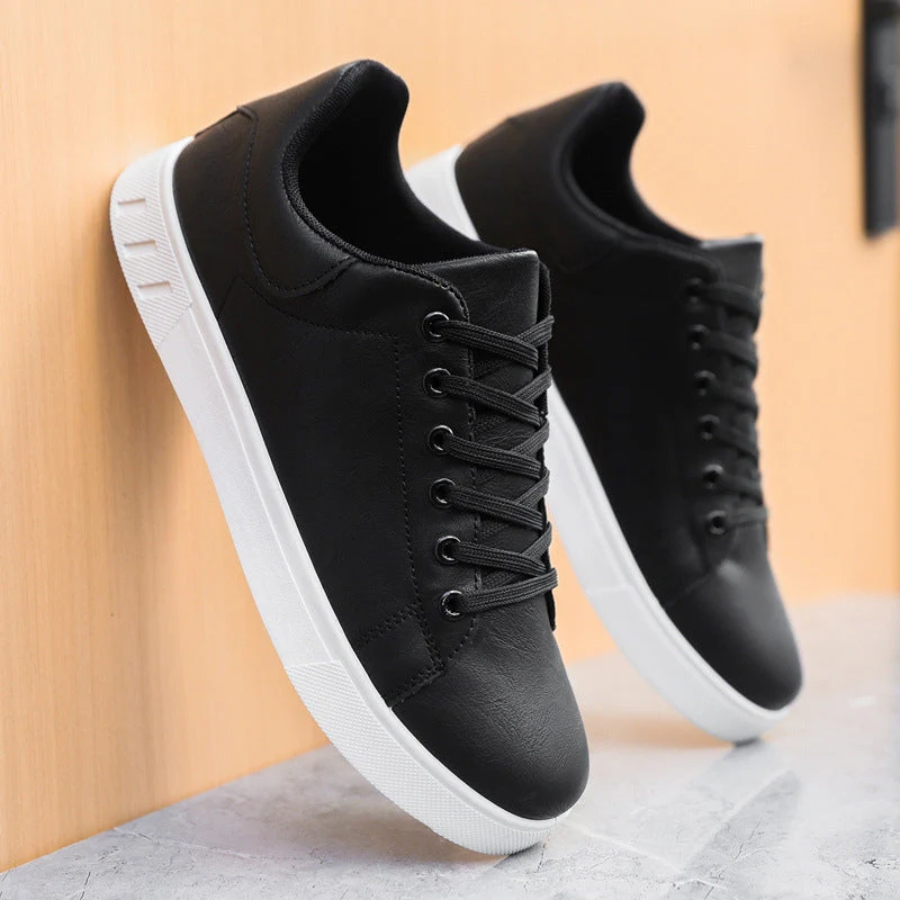 Men's Casual Canvas Sneakers | Comfortable Low Top Lace-Up Footwear 0
