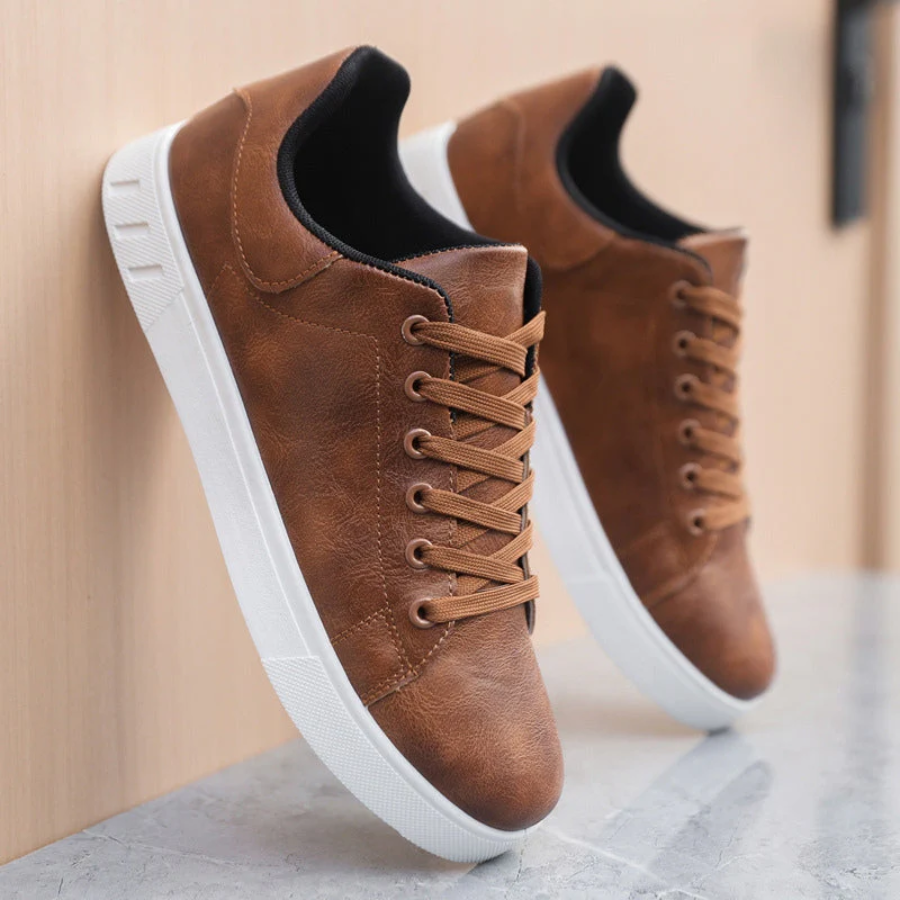 Men's Casual Canvas Sneakers | Comfortable Low Top Lace-Up Footwear 2