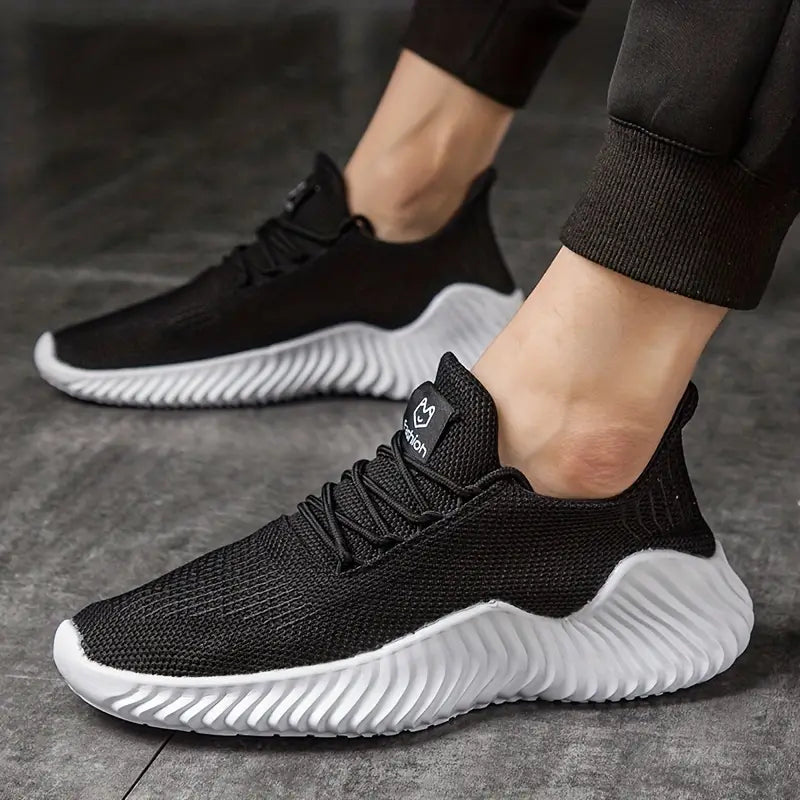Men's Lightweight Fabric Sneakers | Comfortable Lace-Up Casual Trainers 3