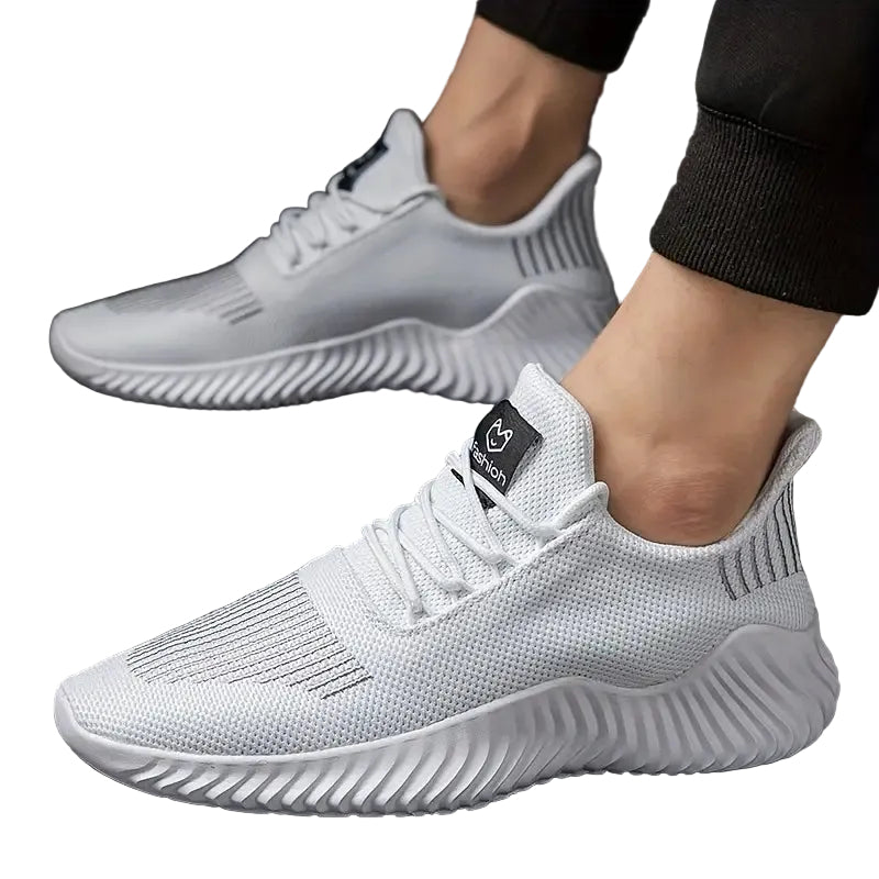 Men's Lightweight Fabric Sneakers | Comfortable Lace-Up Casual Trainers 4