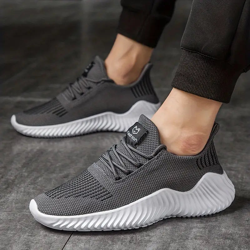 Men's Lightweight Fabric Sneakers | Comfortable Lace-Up Casual Trainers 5