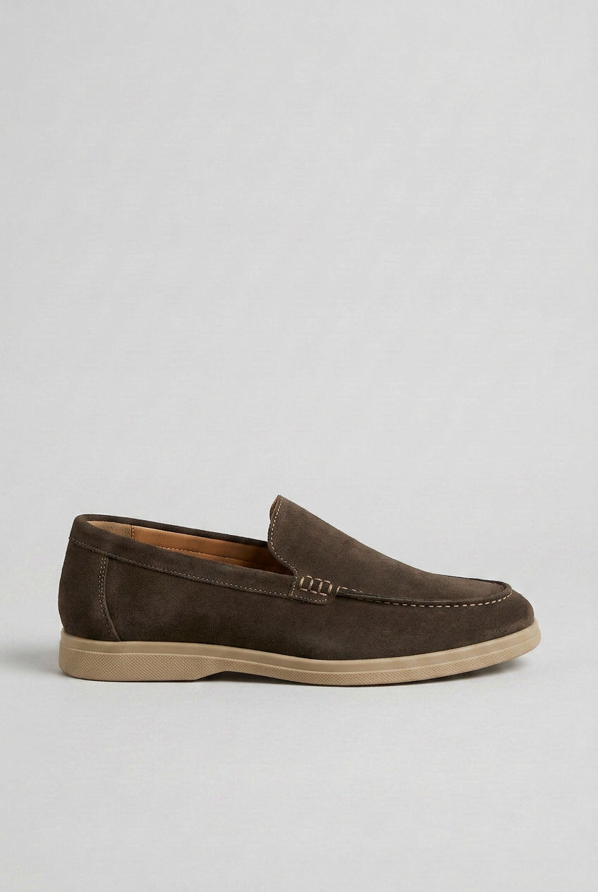 Men's Loafers | Stylish Brown Slip-On Shoes with Round Toe Design | Comfortable Everyday Wear 4